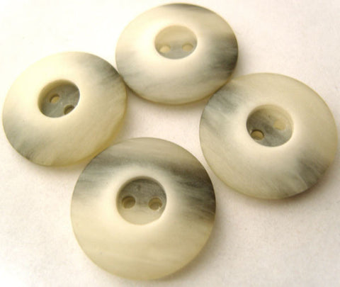 B1908 20mm Frosted Greys Matt 2 Hole Button - Ribbonmoon