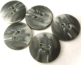 B1975 17mm Mixed Greys Bone Sheen 2 Hole Button - Ribbonmoon