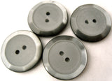 B1993 22mm Greys Matt Iced Centre, Pearlised Rim 2 Hole Button - Ribbonmoon