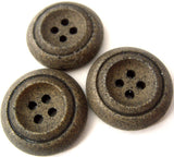 B2020 24mm Stone Brown Speckled Matt Chunky 4 Hole Button - Ribbonmoon