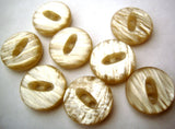 B2021 12mm Beige Shimmery Pearlised Surface 2 Hole Button - Ribbonmoon