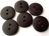 B2023 15mm Dark Aubergine Soft Sheen 2 Hole Button - Ribbonmoon