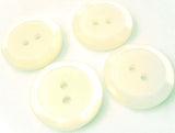 B2028 20mm Ivory Iced Matt Centre Polyester 2 Hole Button