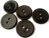 B2031 18mm Tonal Aubergine and Blackberry Gloss 2 Hole Button - Ribbonmoon