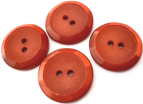 B2041 23mm Russet Iced Matt Centre Polyester 2 Hole Button