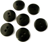 B8617 12mm Black Gloss Acrylic 2 Hole Button