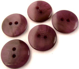 B10250 19mm Tonal Pale Black Currant Gloss 2 Hole Button