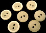 B2118 12mm Bridal White Iced Matt Centre 2 Hole Button - Ribbonmoon