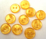 B2138 11mm Tonal Yellow Shimmery Pearlised 2 Hole Button - Ribbonmoon