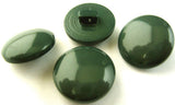 B2168 16mm Deep Petrol Green High Gloss Shank Button - Ribbonmoon