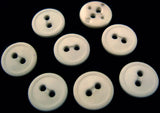 B2173 13mm Pale Grey Matt 2 Hole Button - Ribbonmoon