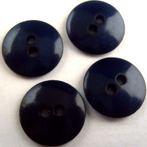 B15972 19mm Navy Gloss Nylon 2 Hole Button