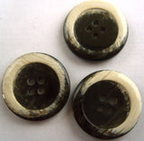 B15420 23mm Black Based and Natural High Gloss 4 Hole Button