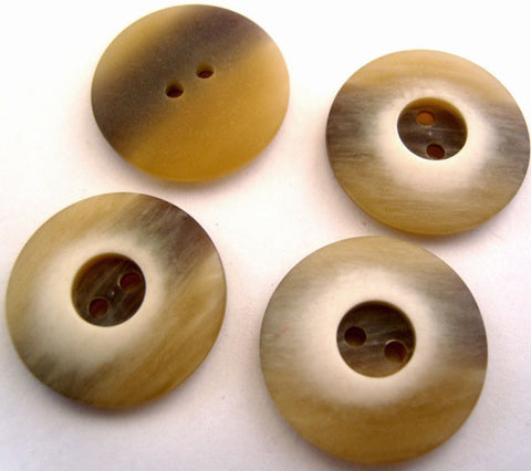 B2262 20mm Frosted Aaran Bone Sheen 2 Hole Button - Ribbonmoon