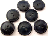 B2281 15mm Tonal Navy Gloss 2 Hole Button - Ribbonmoon