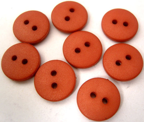 B2288 14mm Dusky Coral Matt 2 Hole Button - Ribbonmoon