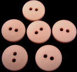 B2289 14mm Dusky Pale Rose Pink Matt 2 Hole Button - Ribbonmoon