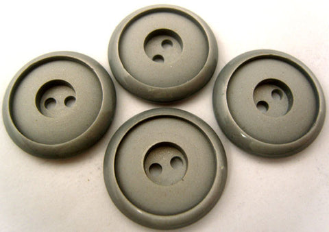 B2327 23mm Blue Grey Matt Centre 2 Hole Button - Ribbonmoon