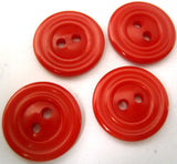 B2329 20mm Bright Rust Gloss 2 Hole Button - Ribbonmoon