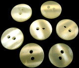 B2349 14mm Tonal Bridal White Pearlised 2 Hole Button - Ribbonmoon