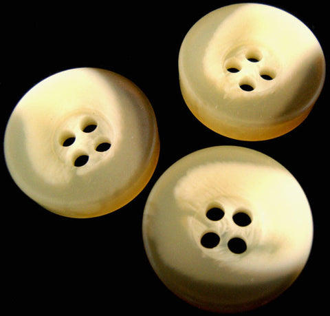 B2395 24mm Creamy Aaran Chunky Bone Sheen 4 Hole Button - Ribbonmoon