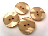 B2453 20mm Beige Matt Centre 2 Hole Button - Ribbonmoon