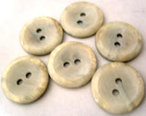 B2488 15mm Natural Iridescent Shimmery Matt Centre 2 Hole Button - Ribbonmoon