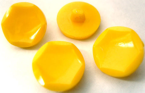 B10237 16mm Bright Sunshine Yellow High Gloss Shank Button