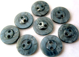 B2574 11mm Tonal Malibu Navy Blue and Natural Shimmery 2 Hole Button - Ribbonmoon