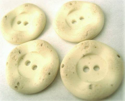 B2581 23mm Natural Cream-Beige Matt Stone Effect 2 Hole Button