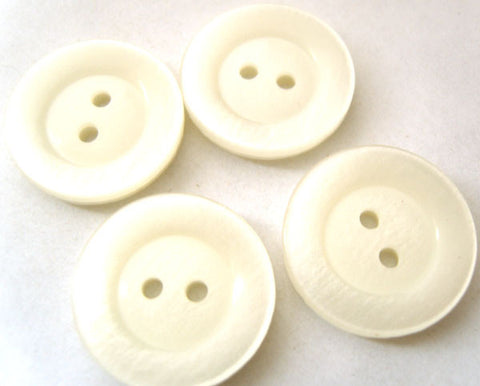 B2673 21mm Pearl White Pearlised Surface 2 Hole Button - Ribbonmoon