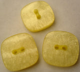 B2738 Tonal Pale Lemon Shimmery Pearlised 2 Hole Button - Ribbonmoon