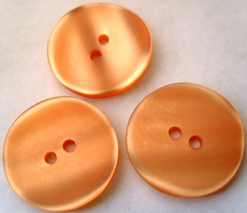 B2756 23mm Tonal Pale Orange Shimmery Pearlised 2 Hole Button - Ribbonmoon