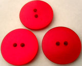 B2766 23mm Cardinal Red Pearlised Surface 2 Hole Button - Ribbonmoon