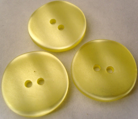 B2772 23mm Primrose Pearlised Surface Shimmery 2 Hole Button - Ribbonmoon