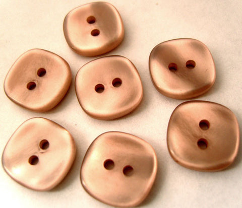 B2782 15mm Rosy Beige Pearlised Surface Shimmery 2 Hole Button - Ribbonmoon