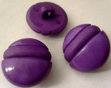 B2789 20mm Purple Matt and Gloss Domed Shank Button - Ribbonmoon