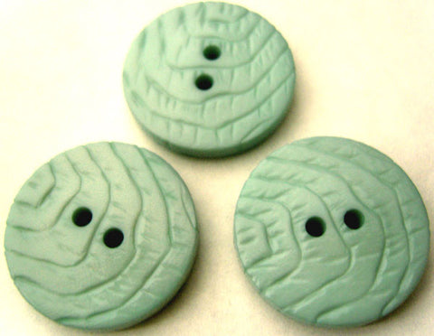 B2819 23mm Aqua Gloss Textured 2 Hole Button - Ribbonmoon