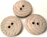 B2822 23mm Pale Orchid Grey Gloss Textured 2 Hole Button - Ribbonmoon