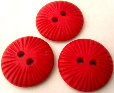 B2825 23mm Red Textured Matt 2 Hole Button - Ribbonmoon