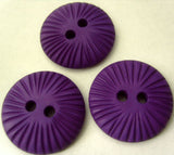 B2833 23mm Cadbury Purple Textured Matt 2 Hole Button - Ribbonmoon