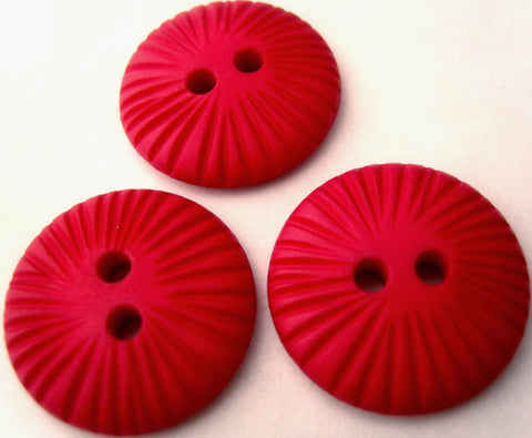 B2834 23mm Deep Red Textured Matt 2 Hole Button - Ribbonmoon