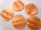 B2837 18mm Tonal Deep Peach Pearlised Shimmery 2 Hole Button - Ribbonmoon