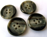 B2876 19mm Mixed Greys Matt Centre 4 Hole Button - Ribbonmoon