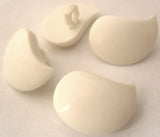 B2944 21mm White Gloss Shank Button - Ribbonmoon