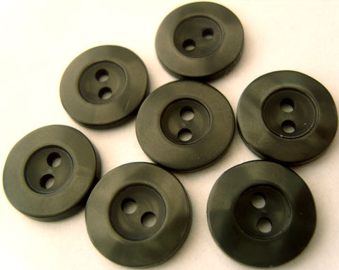 B3039 14mm Tonal Forest Green Shimmery 2 Hole Button - Ribbonmoon