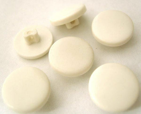 B3060 14mm Natural White Gloss Shank Button - Ribbonmoon