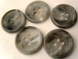 B3062 19mm Mixed Greys Gloss Nylon 4 Hole Button - Ribbonmoon