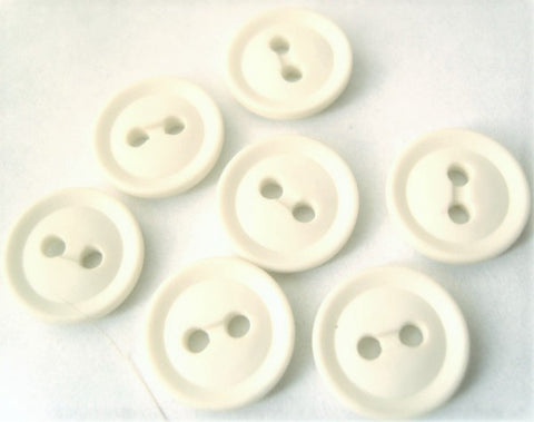 B3079 12mm Eggshell Matt Nylon 2 Hole Button