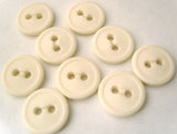 B3094 13mm Natural Pale Cream Matt Nylon 2 Hole Button